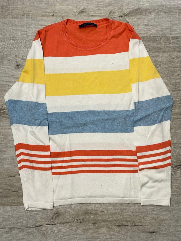 🛒Pull Tommy Hilfiger rayures colorées S🛒