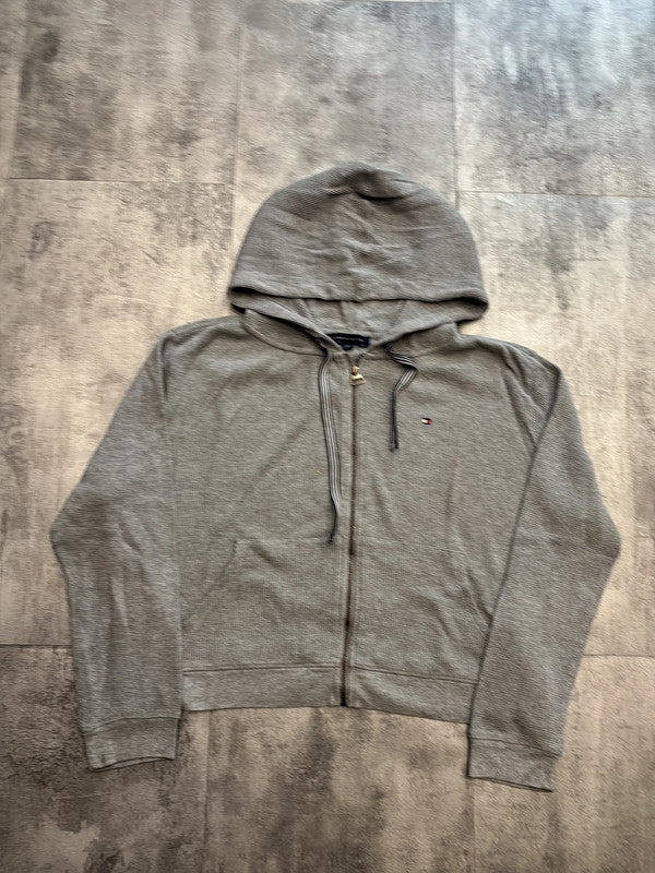 🛒Sweat à capuche zippé Tommy Hilfiger gris taille L🛒