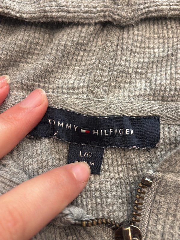 🛒Sweat à capuche zippé Tommy Hilfiger gris taille L🛒
