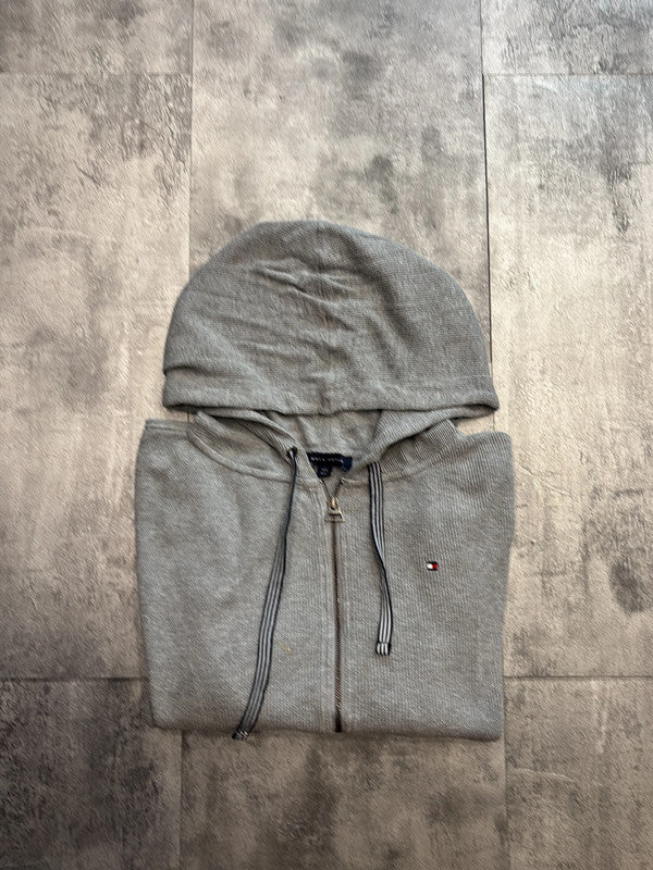 🛒Sweat à capuche zippé Tommy Hilfiger gris taille L🛒
