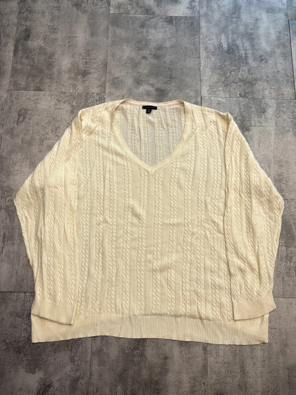 🛒Pull Blanc Crème Tommy Hilfiger Taille XXXL🛒
