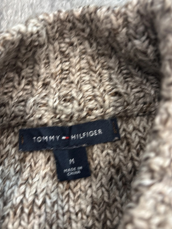 đź›’Pull Tommy Hilfiger Marron et Blanc Taille Mđź›’