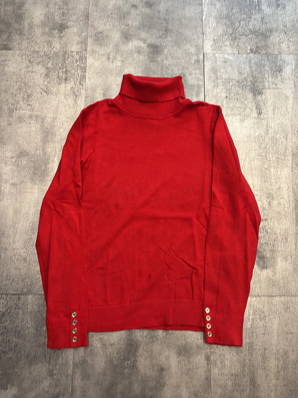 🛒Pull col roulé rouge Tommy Hilfiger taille M🛒