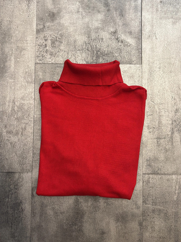 🛒Pull col roulé rouge Tommy Hilfiger taille M🛒