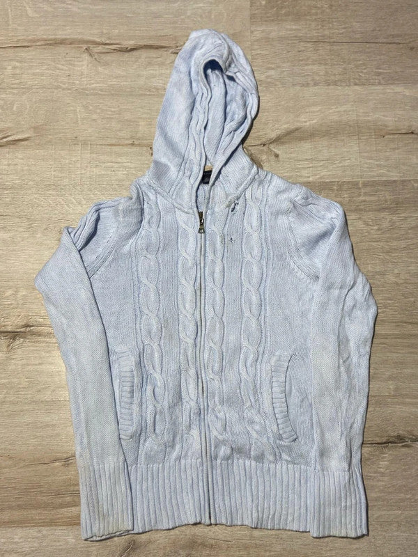 🛒Sweat à capuche zippé bleu clair Tommy Hilfiger S🛒