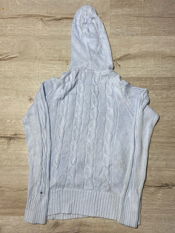 🛒Sweat à capuche zippé bleu clair Tommy Hilfiger S🛒