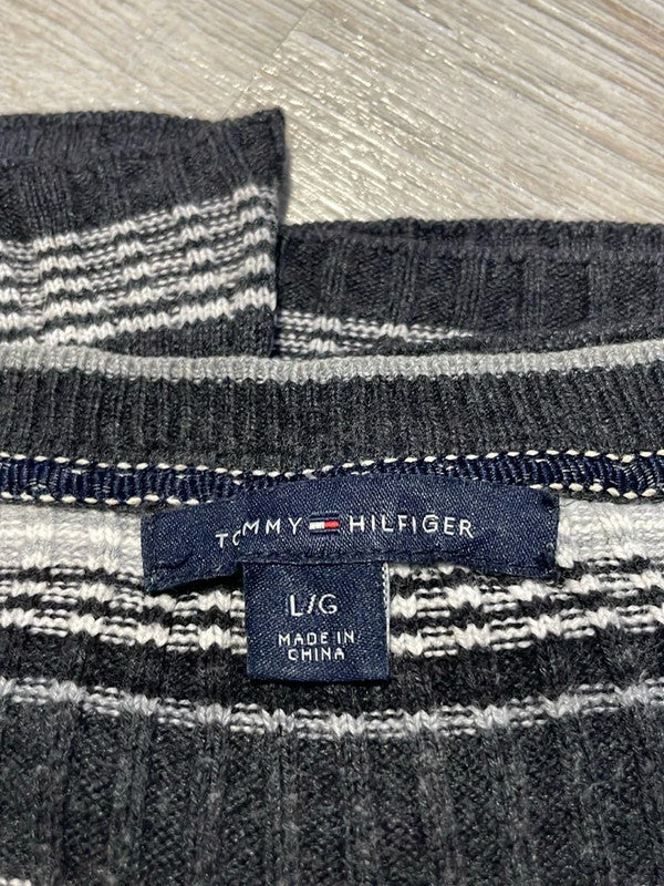 🛒T-shirt rayé Tommy Hilfiger L🛒