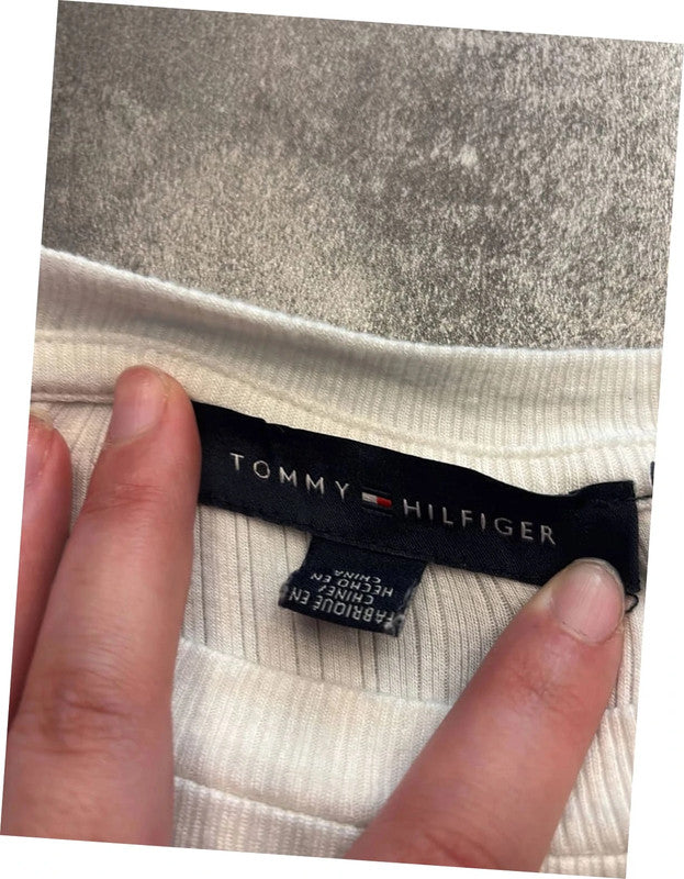 🛒Haut côtelé Tommy Hilfiger taille S🛒(2Z510)