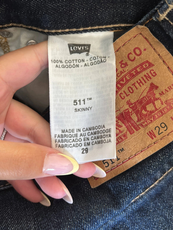 đź›’Short en Jean Levi's 511 W29đź›’(2E473)