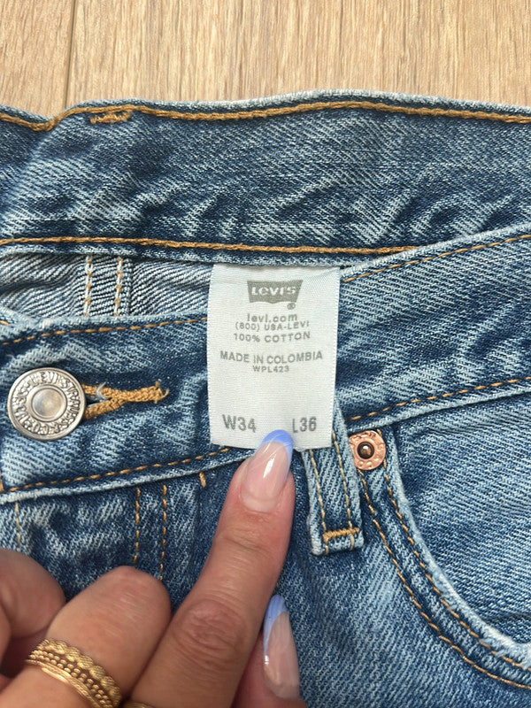 đź›’Short en jean Levi's 501 W34đź›’(2E583)