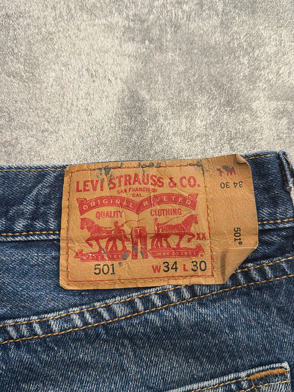 đź›’Short en jean Levi's 501 W34đź›’(2E629)