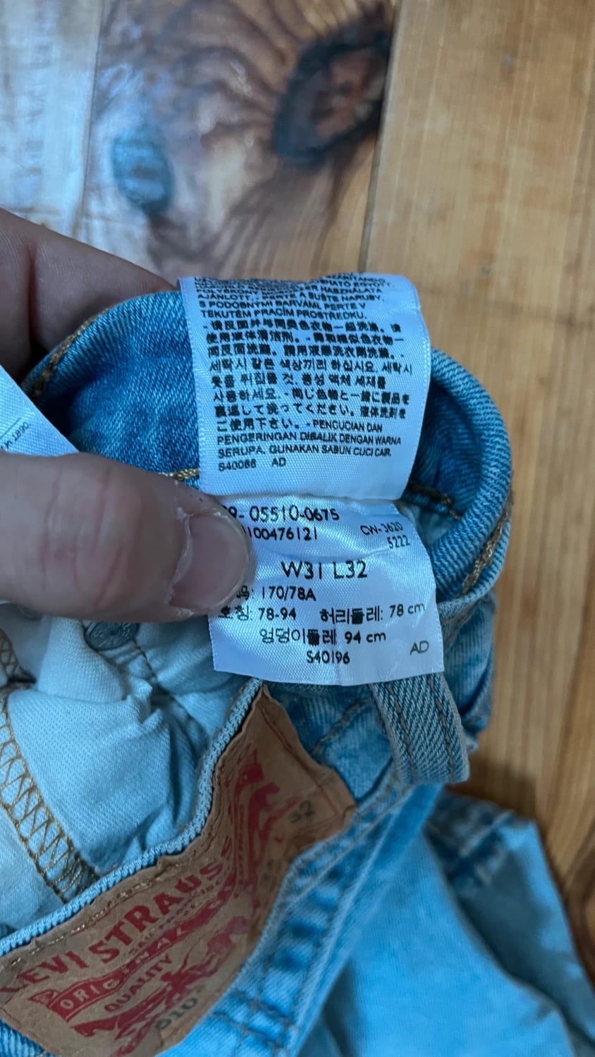 đź›’Jean Levi's 510 W31 L32đź›’