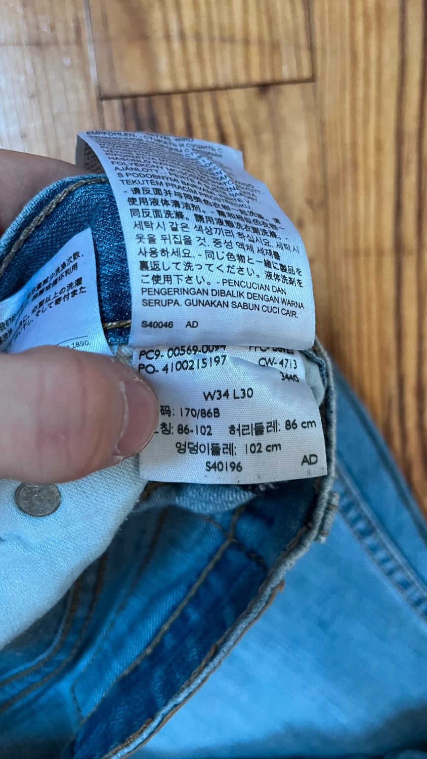 đź›’Jean Levi's 569 W34 L30đź›’