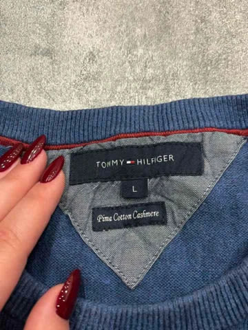 đź›’Pull Tommy Hilfiger Bleu Marine Taille L đź›’