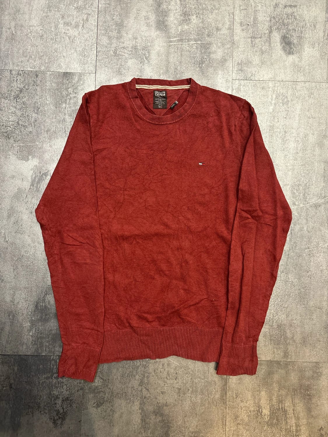 đź›’Pull Hilfiger Denim M Rouge đź›’