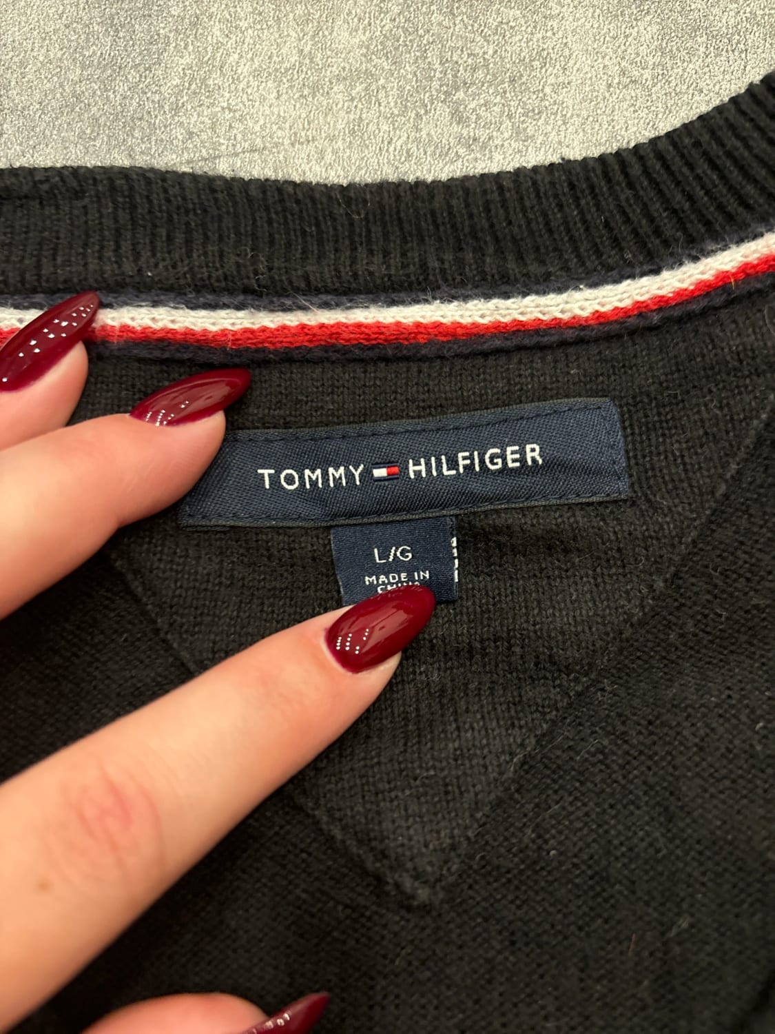 đź›’Pull Tommy Hilfiger L/G Noir Basique đź›’