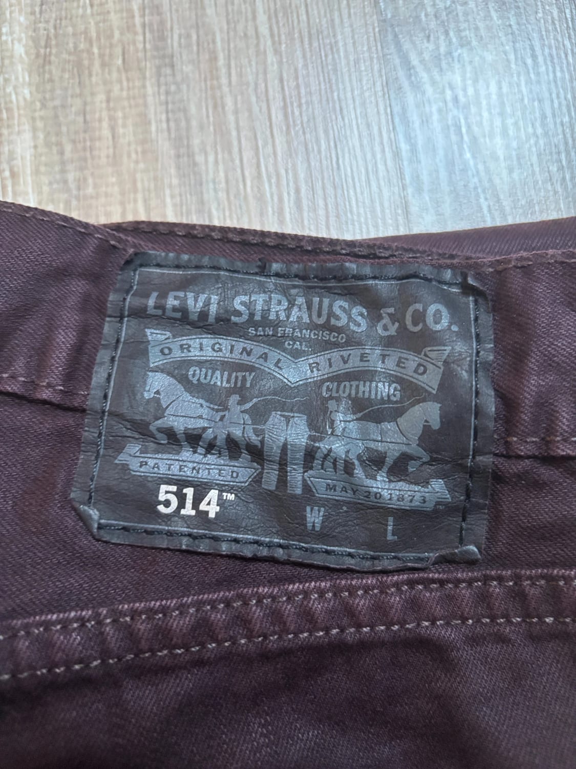 🛒 Jeans Levi's 514 W36 L32 Marron Foncé 🛒