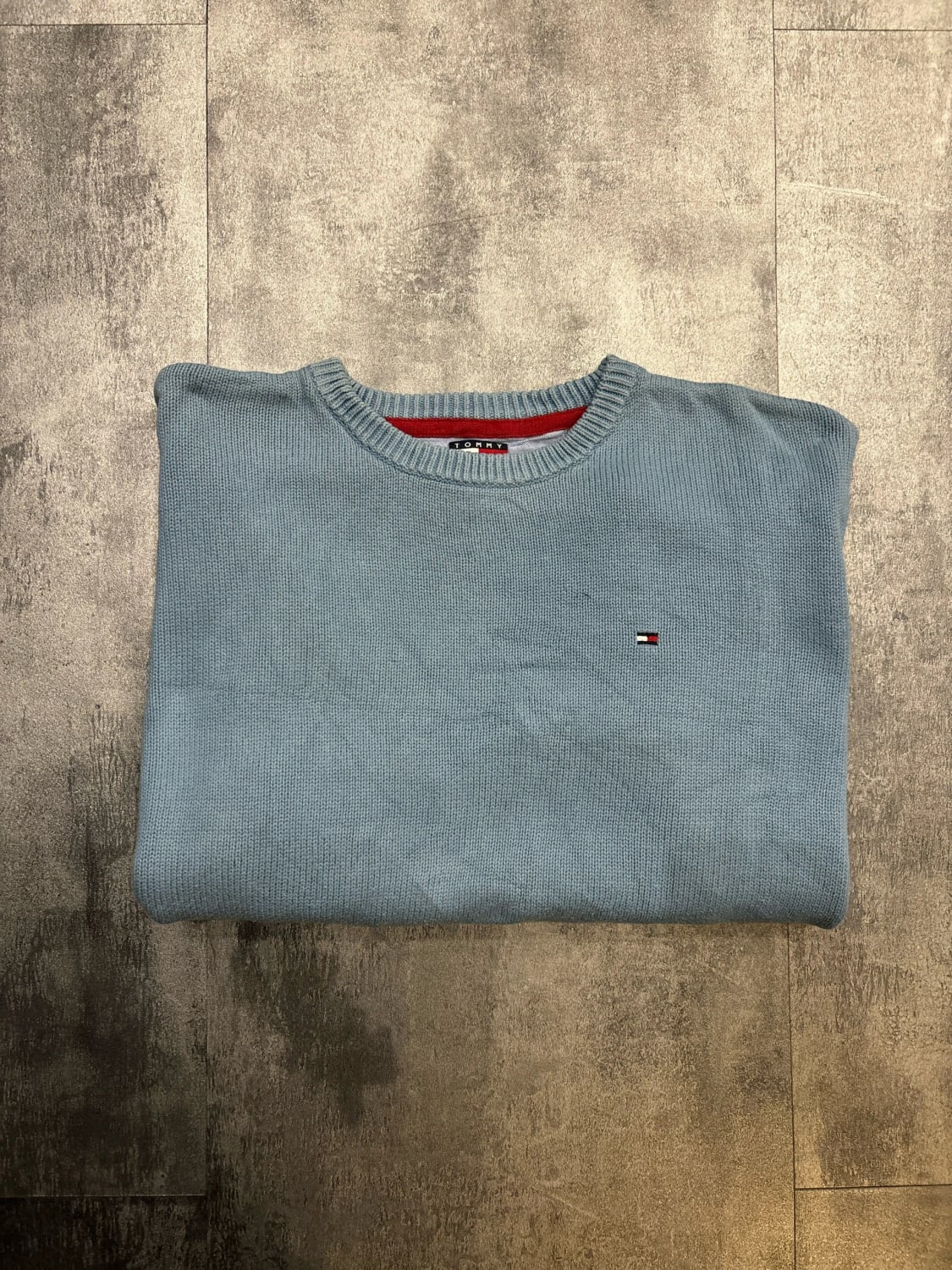 đź›’Pull Tommy Hilfiger Bleu Clair Taille Mđź›’