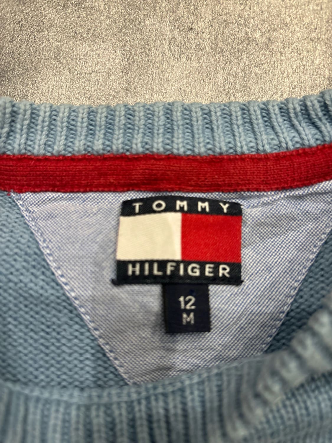 đź›’Pull Tommy Hilfiger Bleu Clair Taille Mđź›’