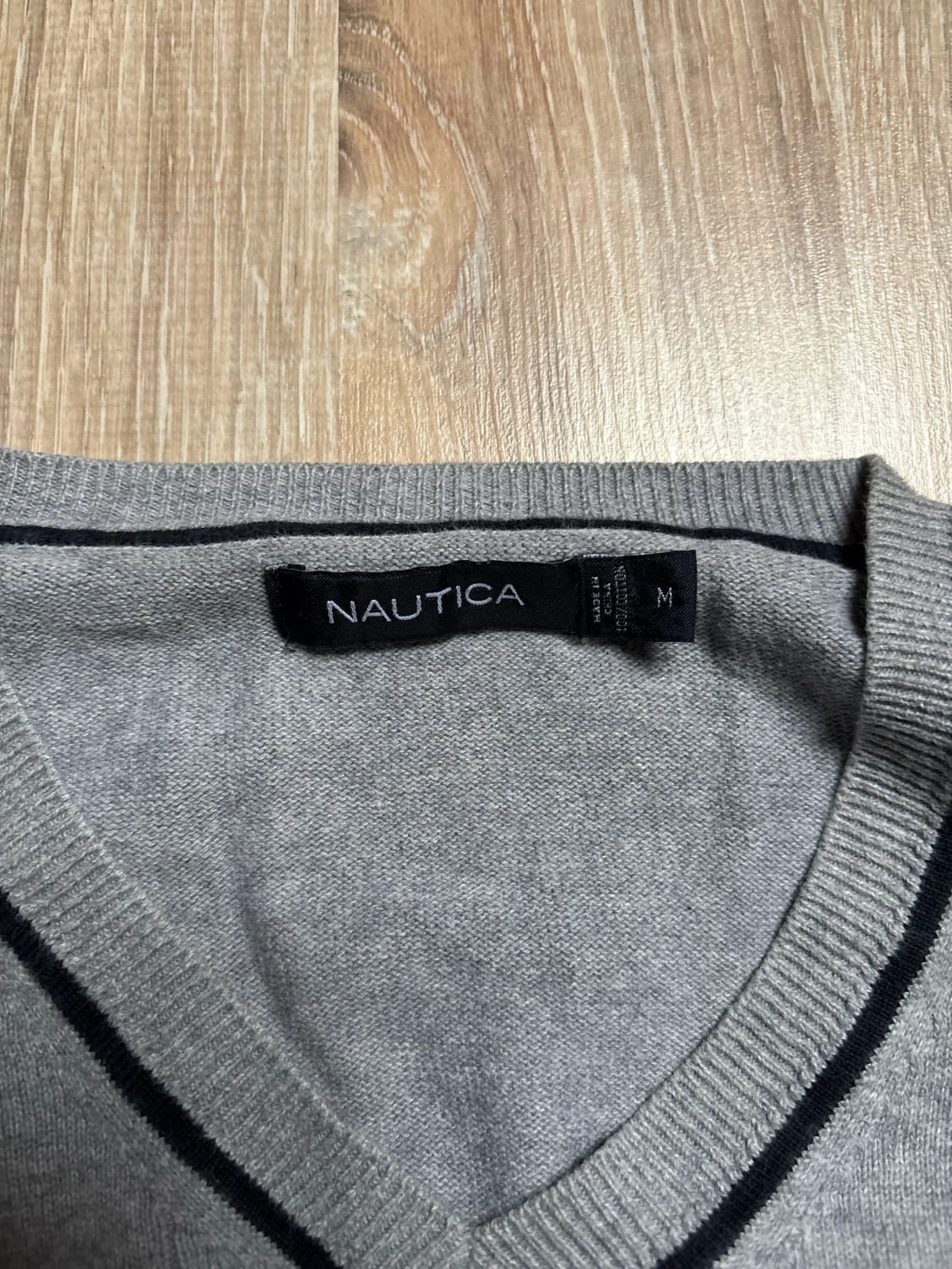 đź›’Pull Nautica Gris Taille Mđź›’