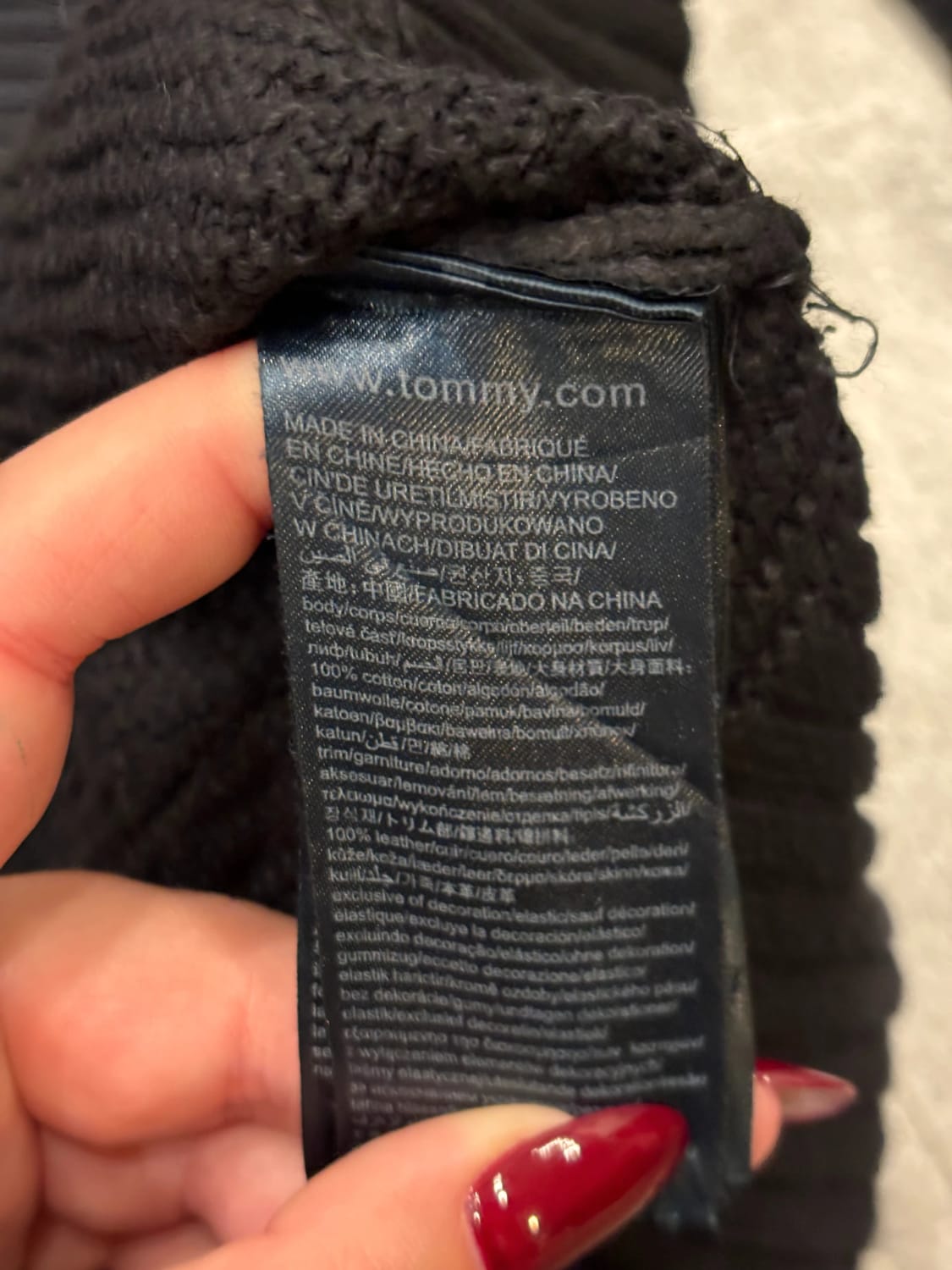 đź›’Sweat Hilfiger Denim Noir Taille Sđź›’