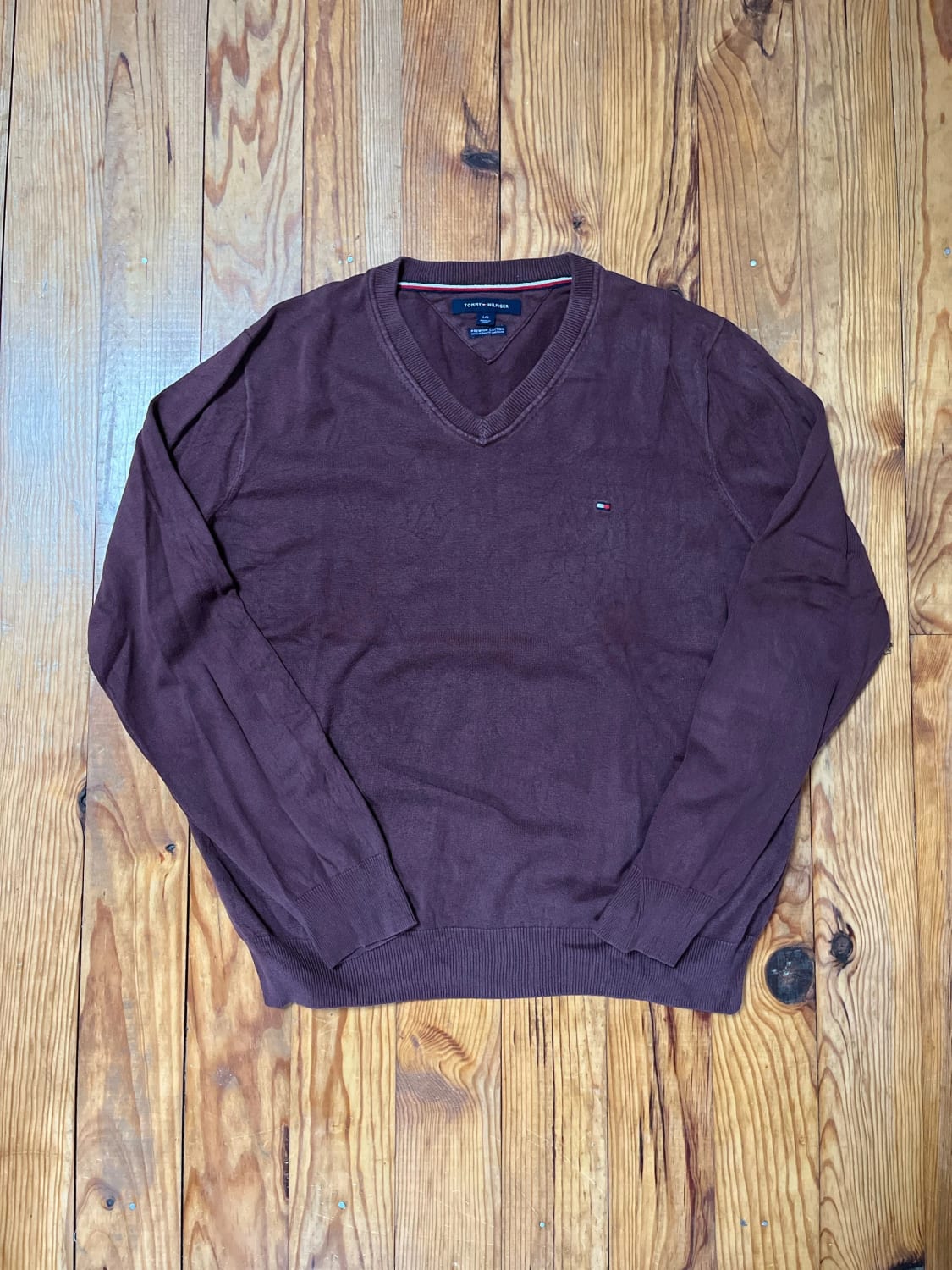 đź›’Pull Tommy Hilfiger L Marron đź›’
