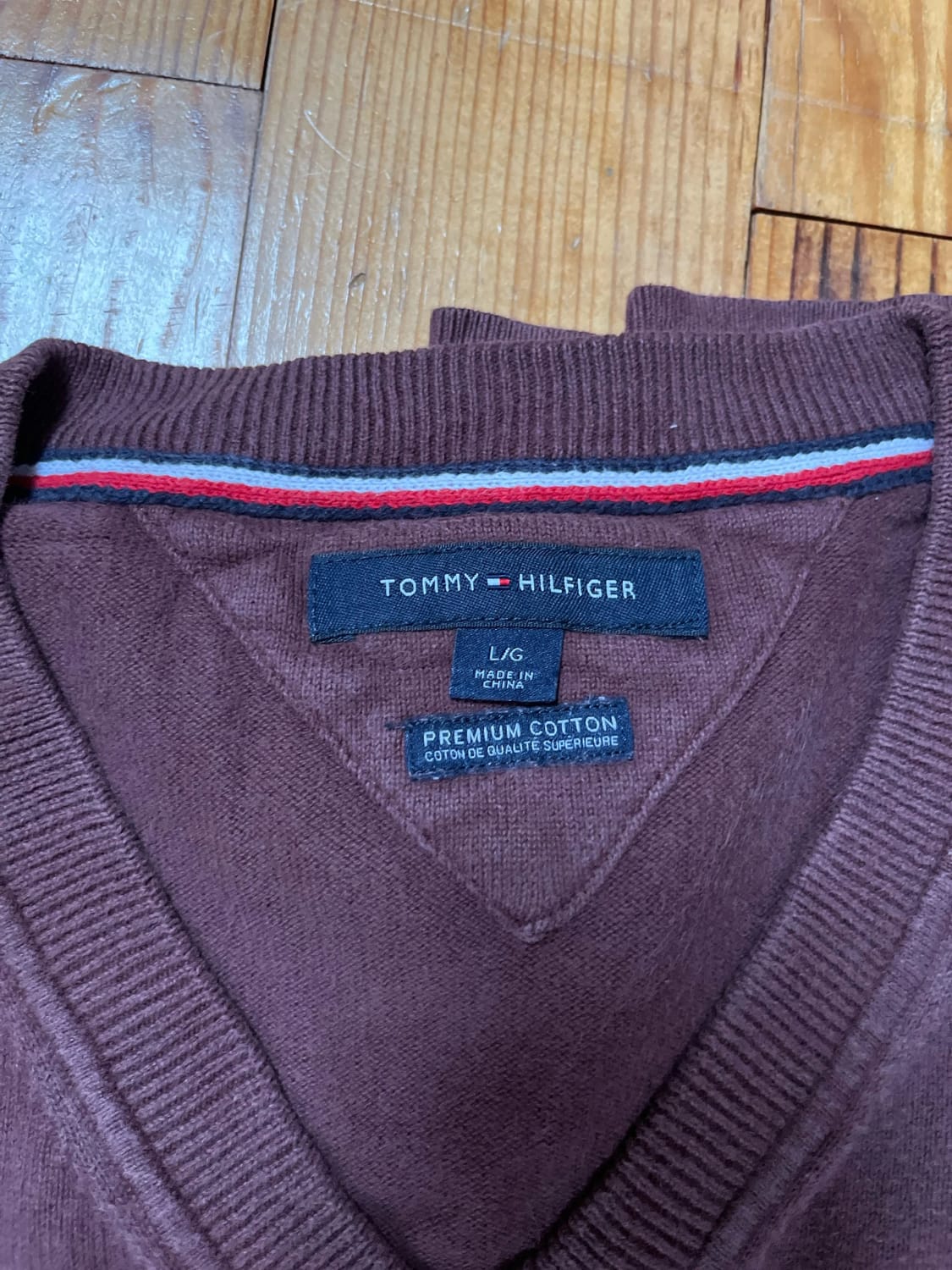 đź›’Pull Tommy Hilfiger L Marron đź›’