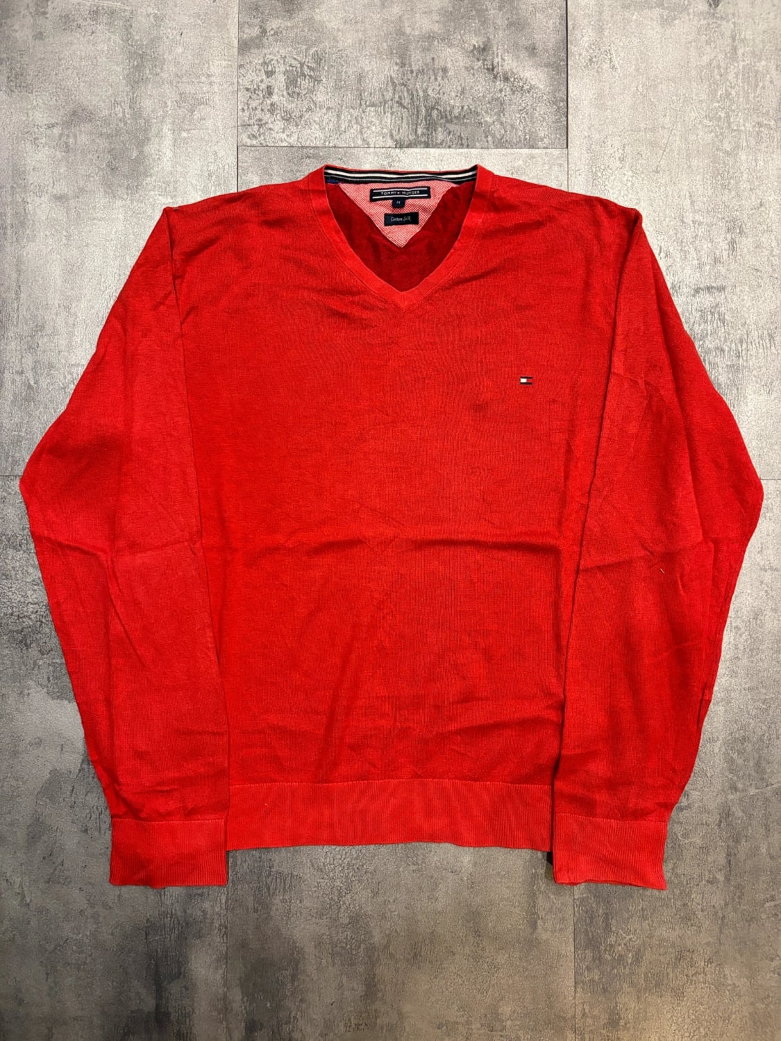 đź›’Pull Tommy Hilfiger Rouge Taille M đź›’