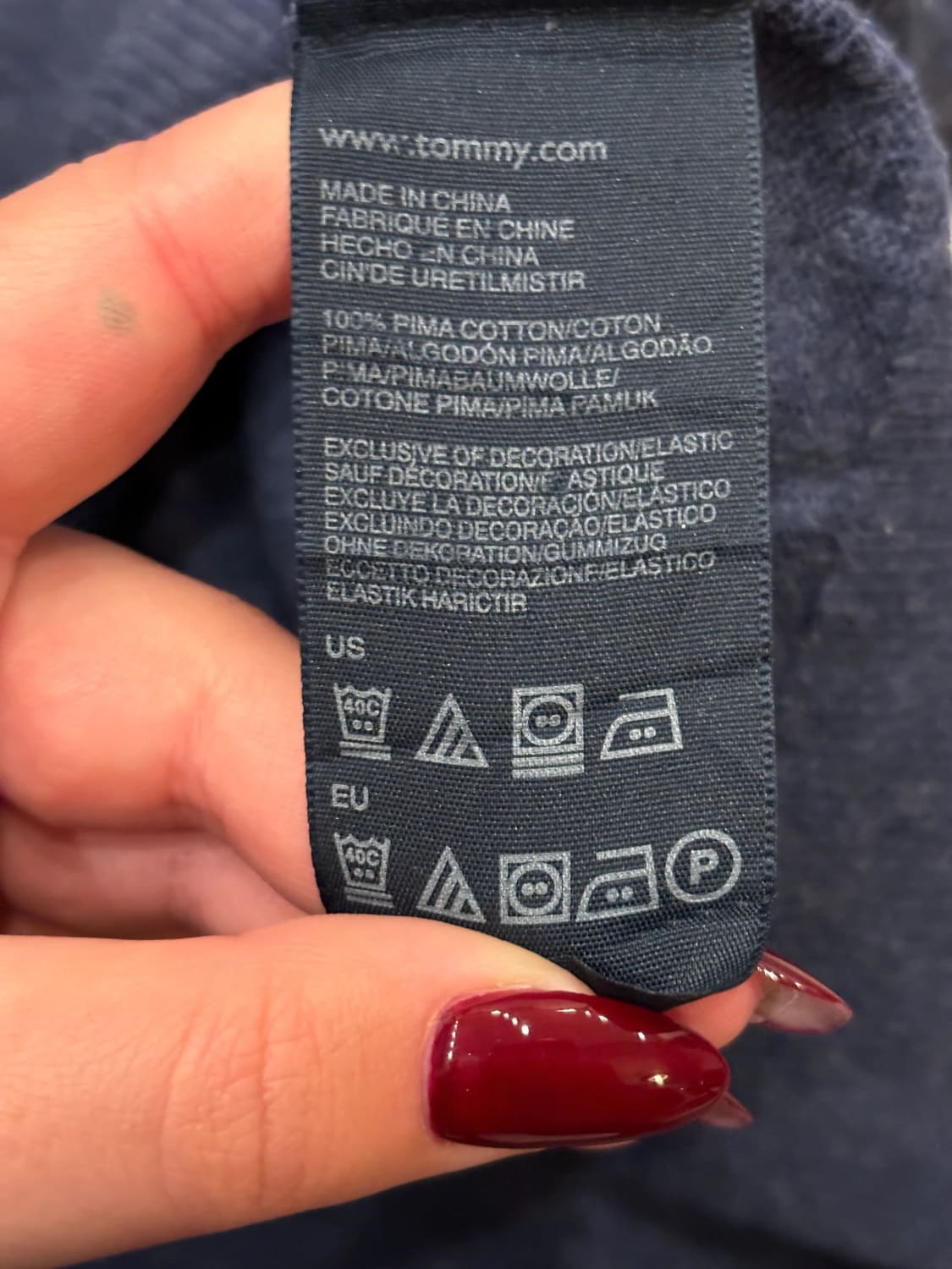 đź›’Pull Tommy Hilfiger Bleu Marine Taille L đź›’