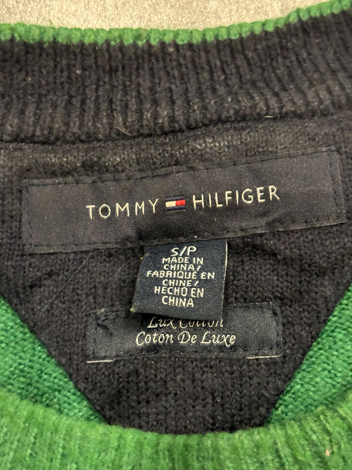 đź›’Pull Tommy Hilfiger Vert Sđź›’