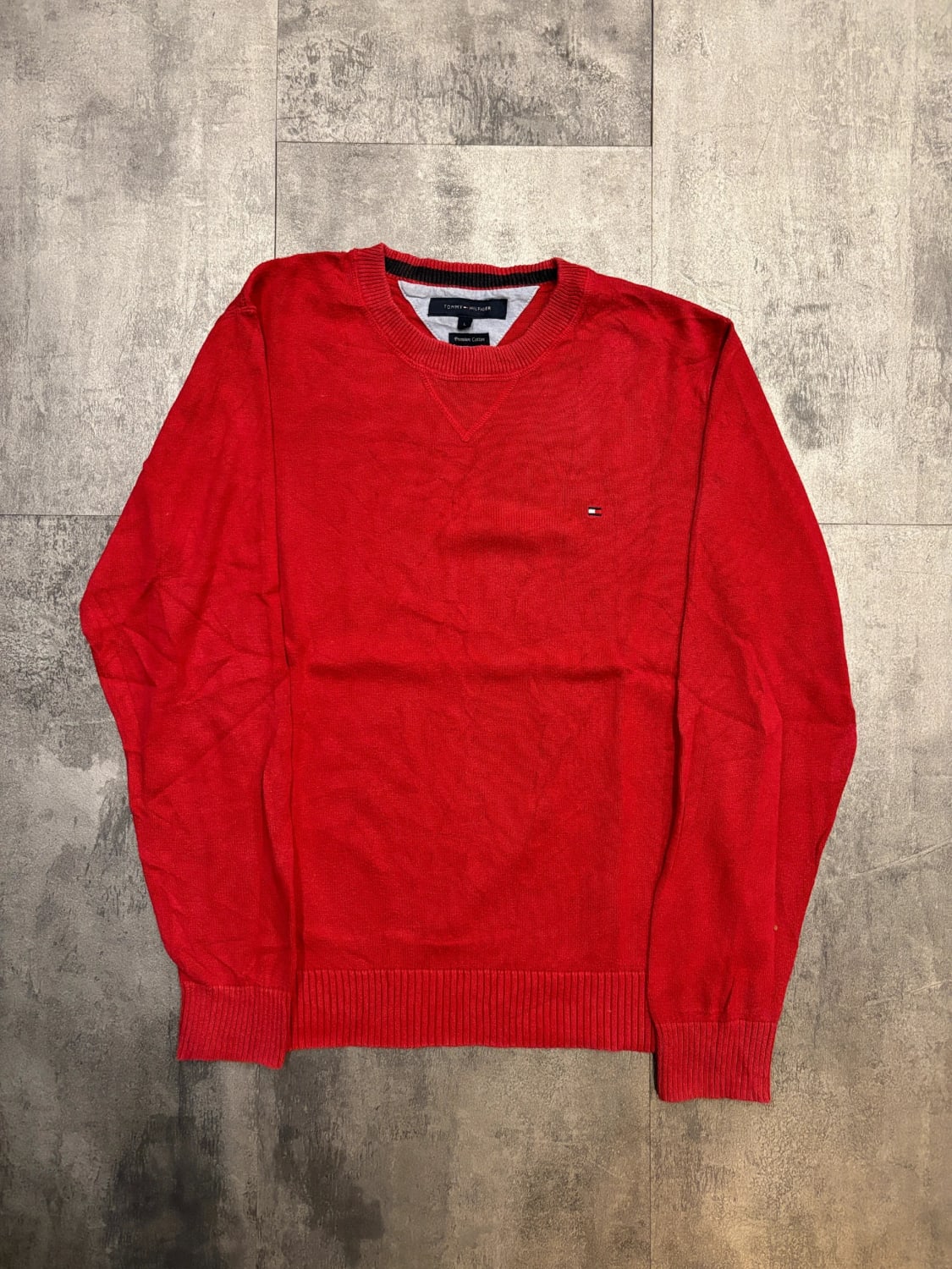 đź›’Pull Tommy Hilfiger Rouge Taille L đź›’