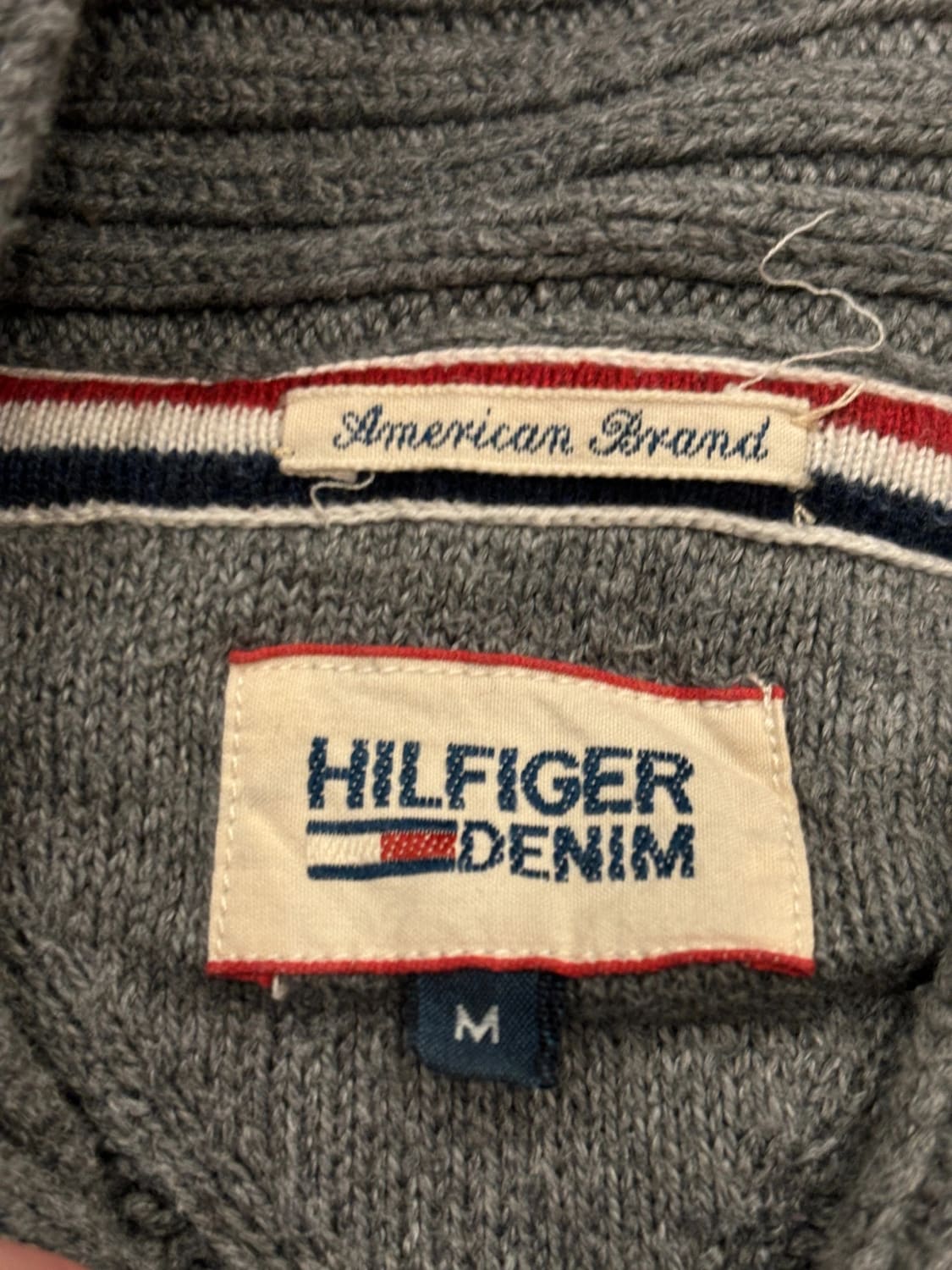 đź›’Pull Hilfiger Denim M Grisđź›’