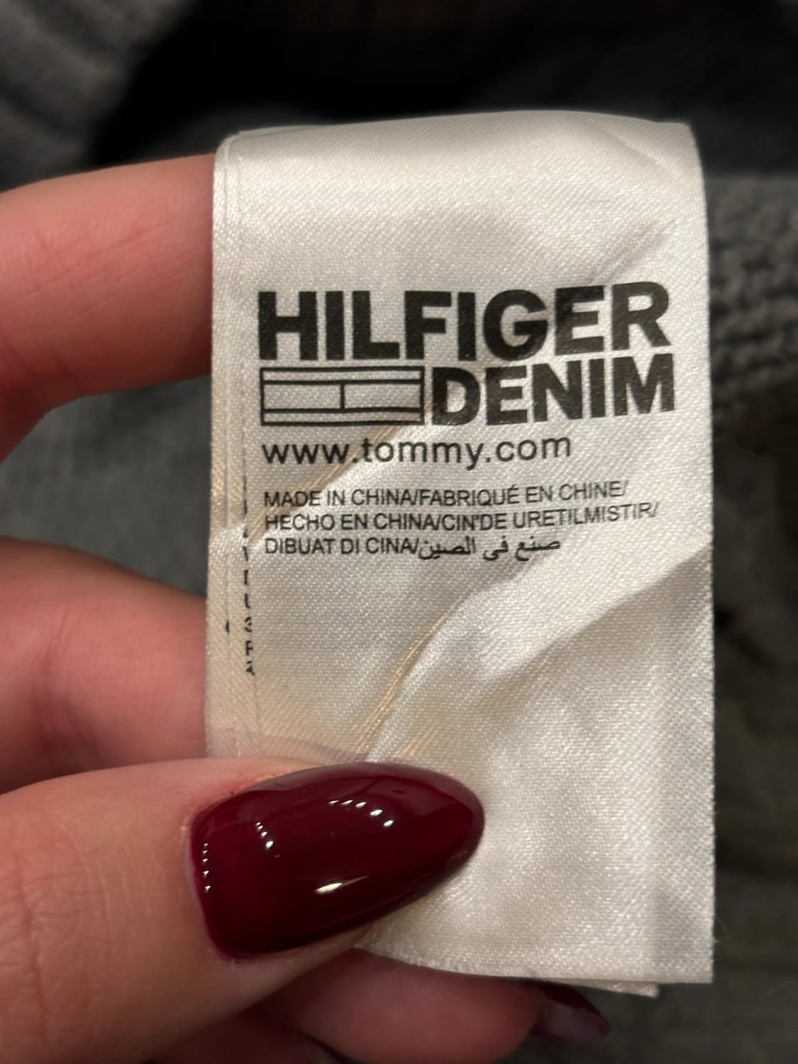 đź›’Pull Hilfiger Denim M Grisđź›’