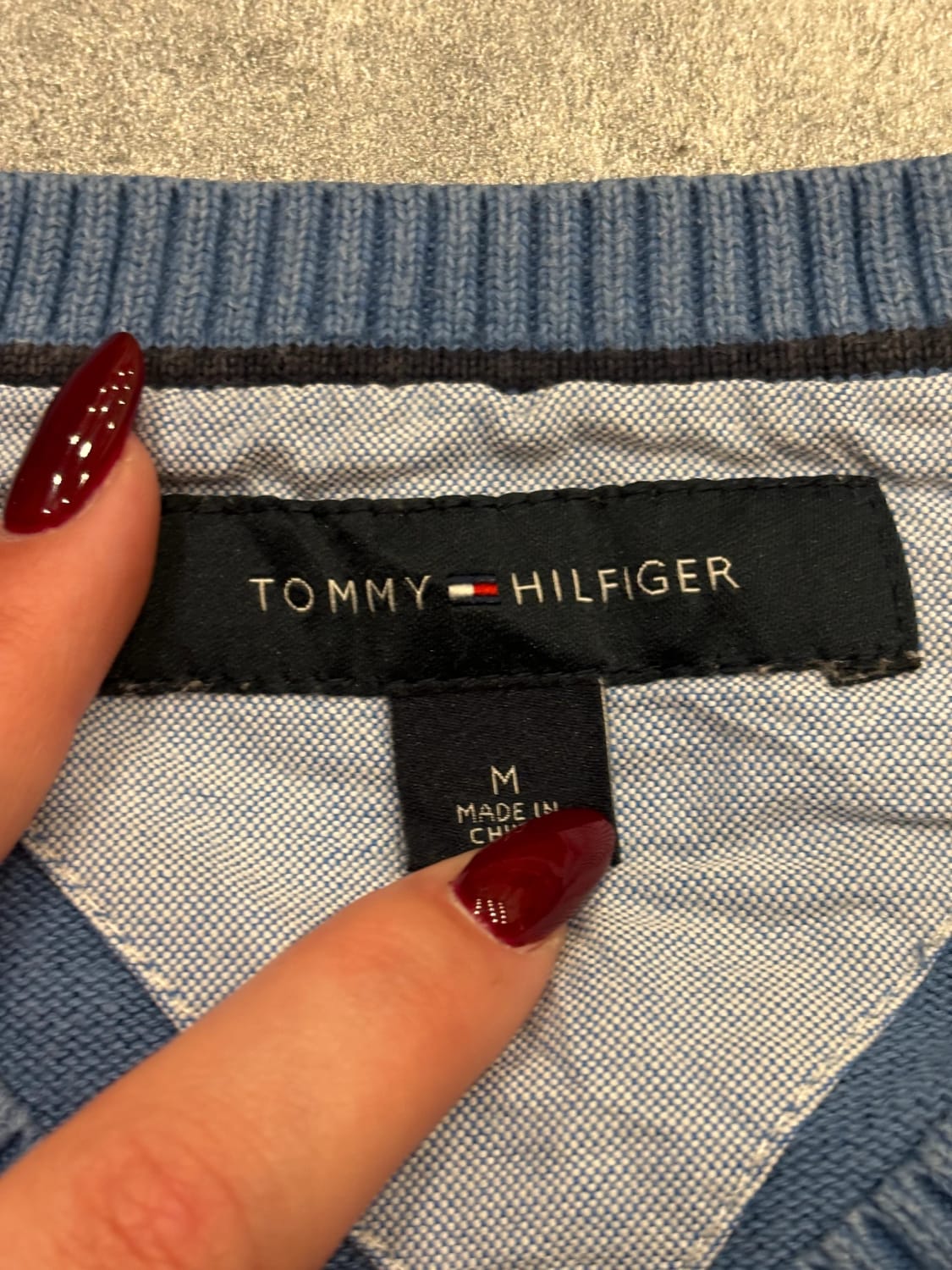 đź›’Pull Tommy Hilfiger Bleu Taille Mđź›’