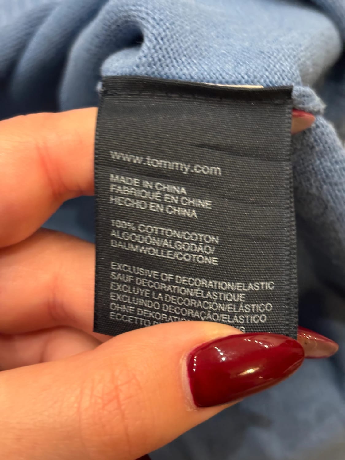 đź›’Pull Tommy Hilfiger Bleu Taille Mđź›’