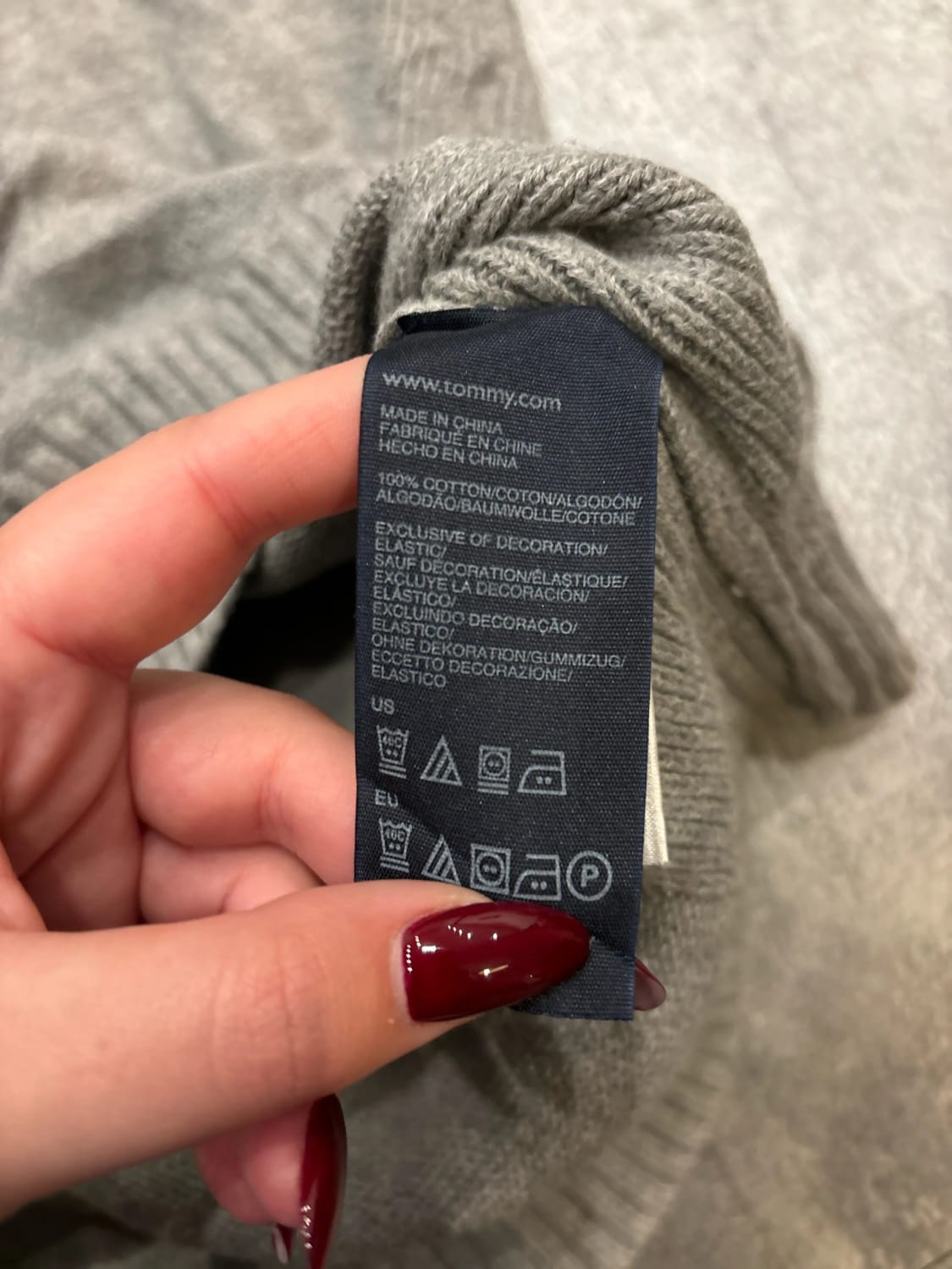 🛒Pull Tommy Hilfiger XL Gris Chiné 🛒