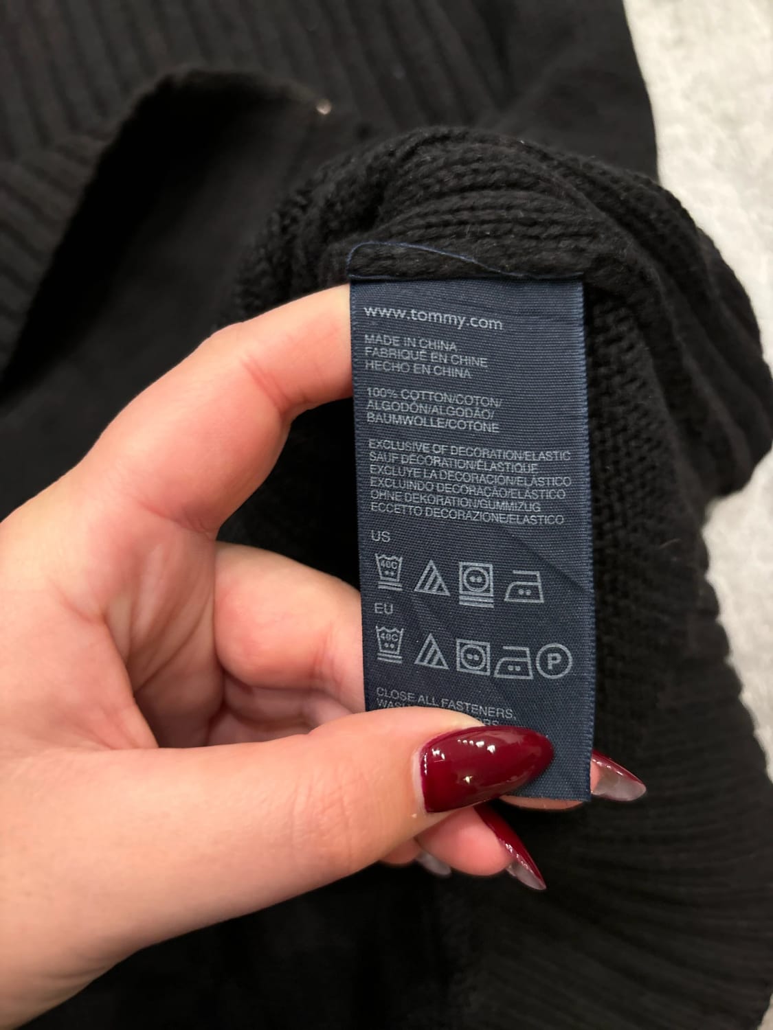 🛒Pull Tommy Hilfiger XXL Noir Zippé🛒