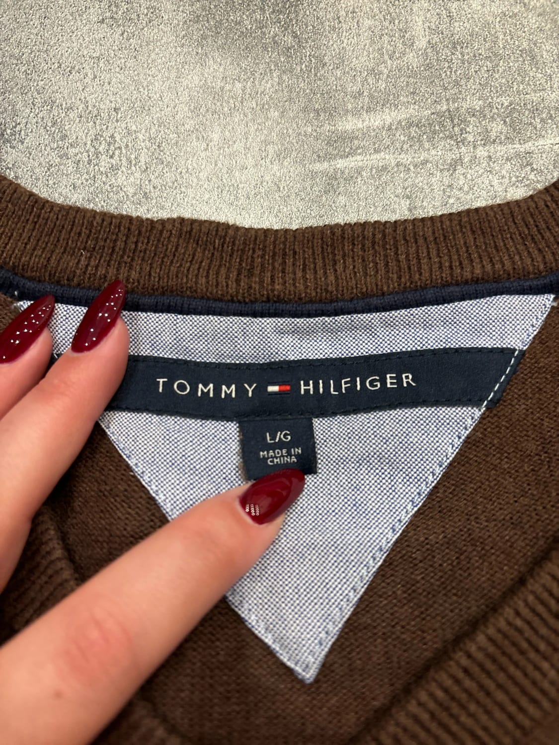 đź›’Pull Tommy Hilfiger L/G Marron đź›’