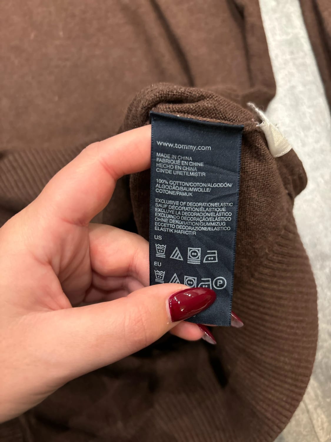 đź›’Pull Tommy Hilfiger L/G Marron đź›’