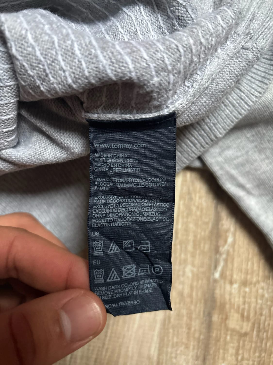 đź›’Pull Tommy Hilfiger Gris Taille Lđź›’