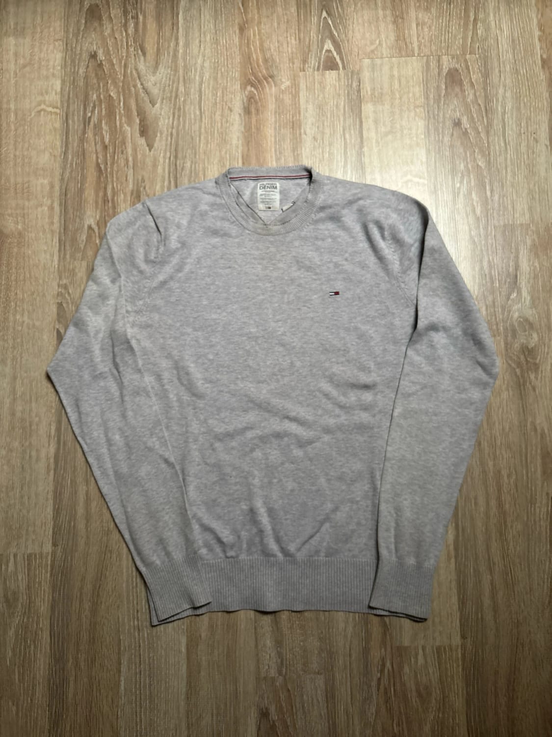 đź›’Pull Hilfiger Denim Gris Taille Mđź›’