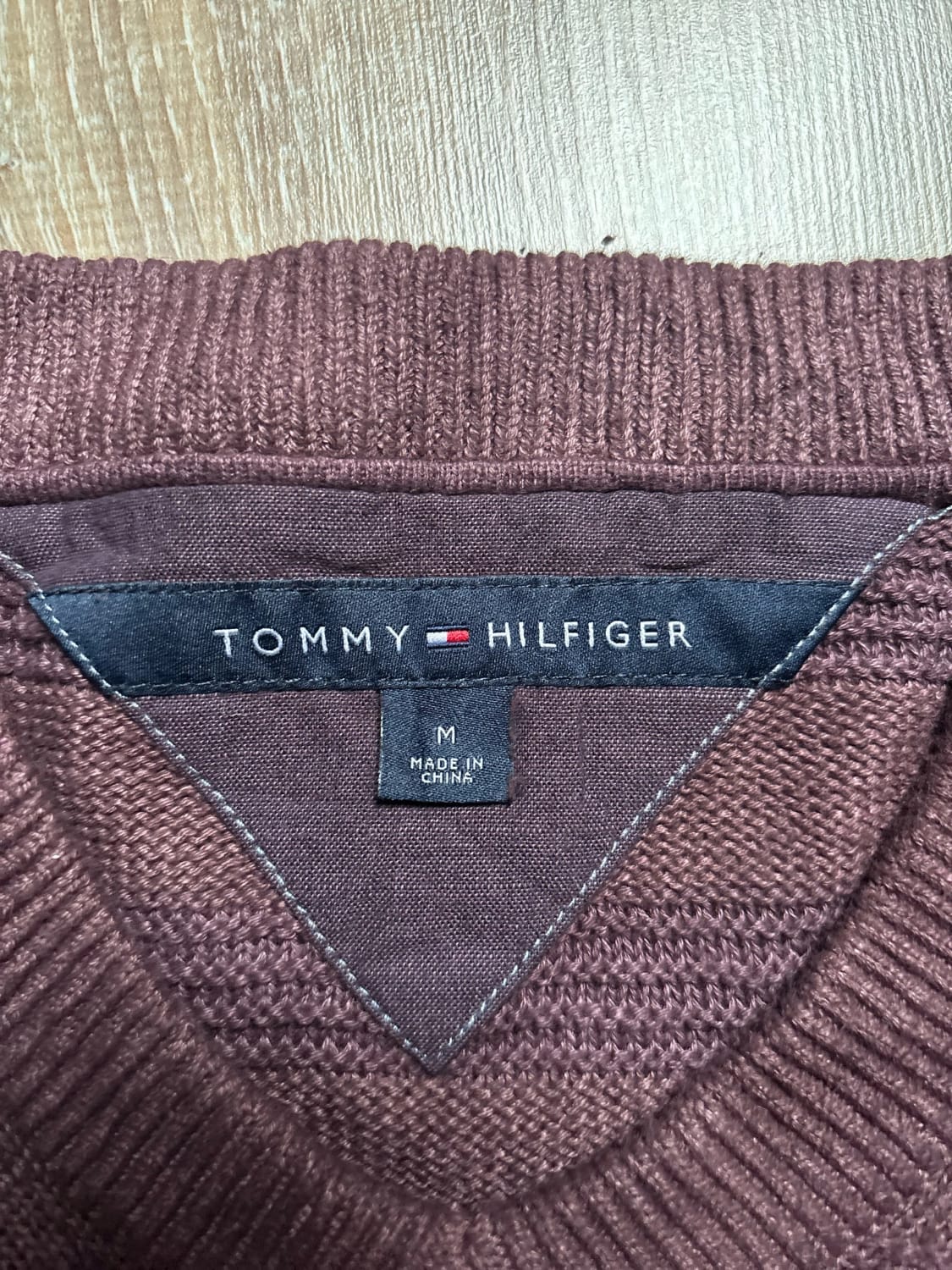 đź›’Pull Tommy Hilfiger Marron Taille Mđź›’