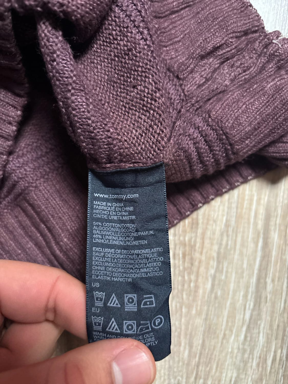 đź›’Pull Tommy Hilfiger Marron Taille Mđź›’