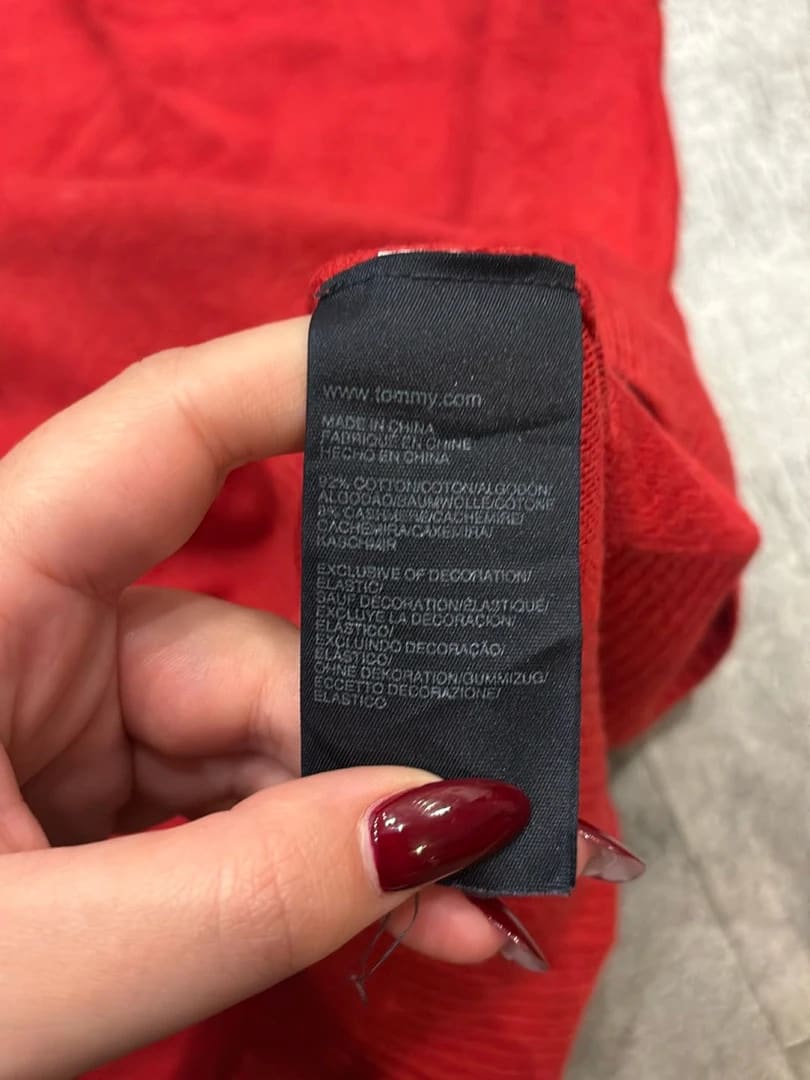 đź›’Pull Tommy Hilfiger XL Rouge vifđź›’