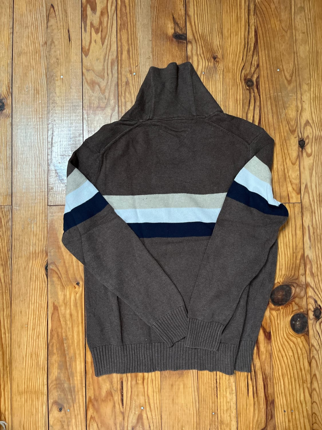 🛒Pull Tommy Hilfiger S Marron et Rayé 🛒