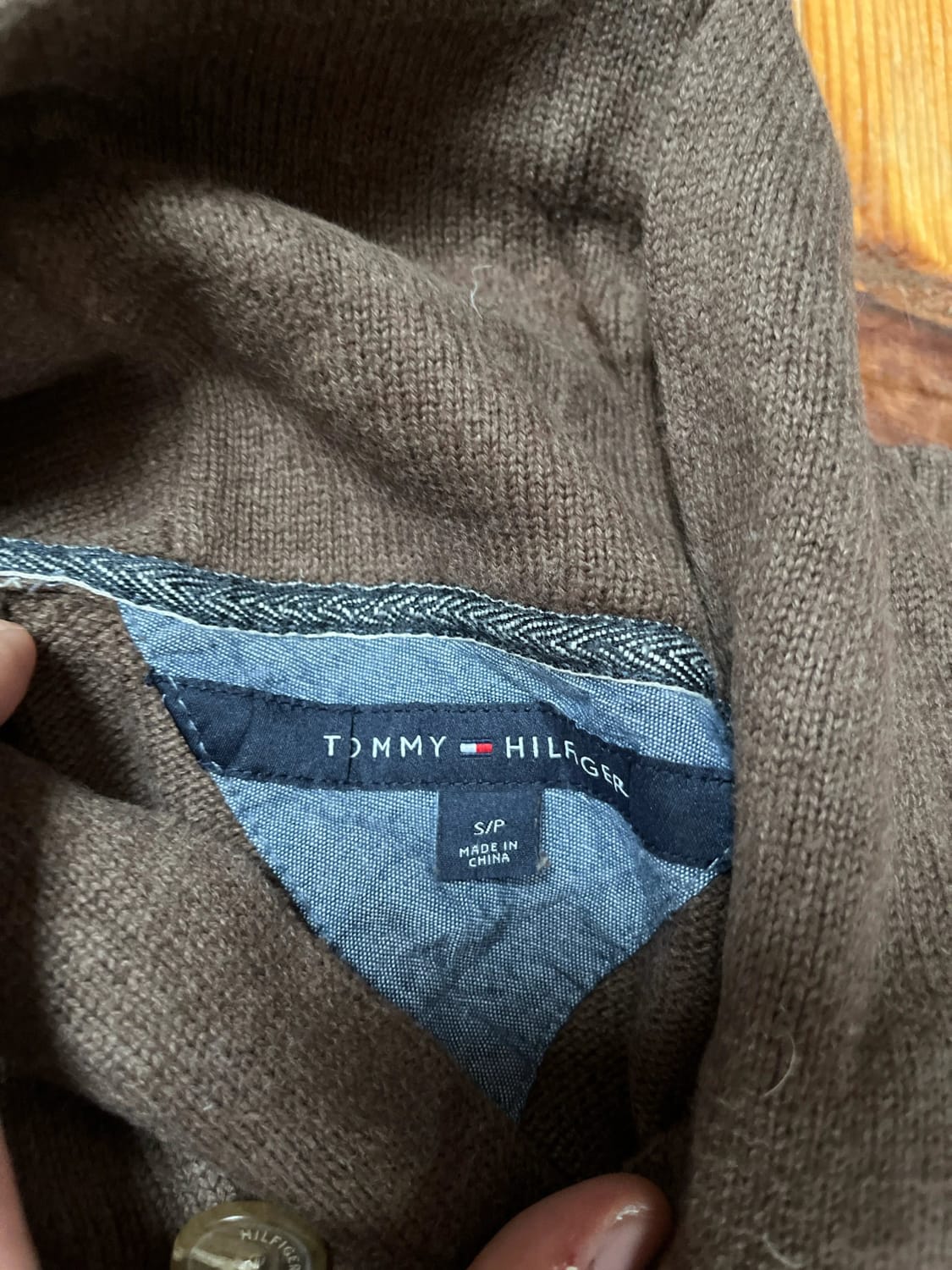 🛒Pull Tommy Hilfiger S Marron et Rayé 🛒