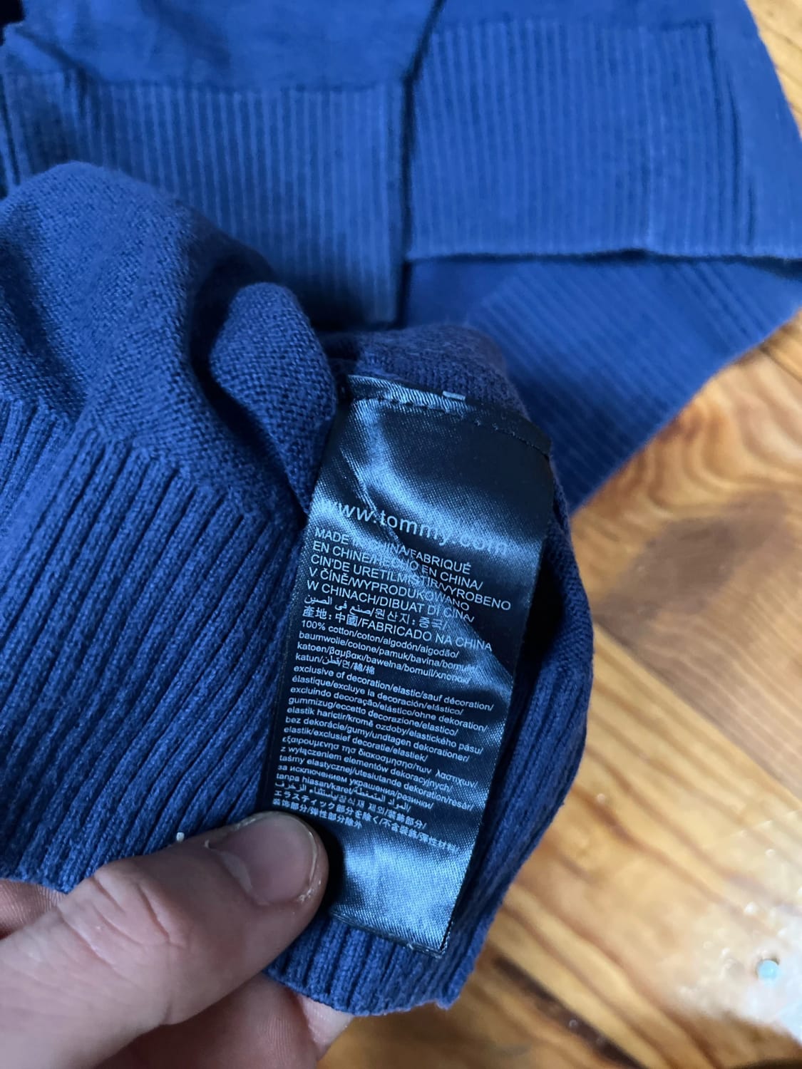 đź›’Pull Tommy Hilfiger Bleu Marine Taille L đź›’