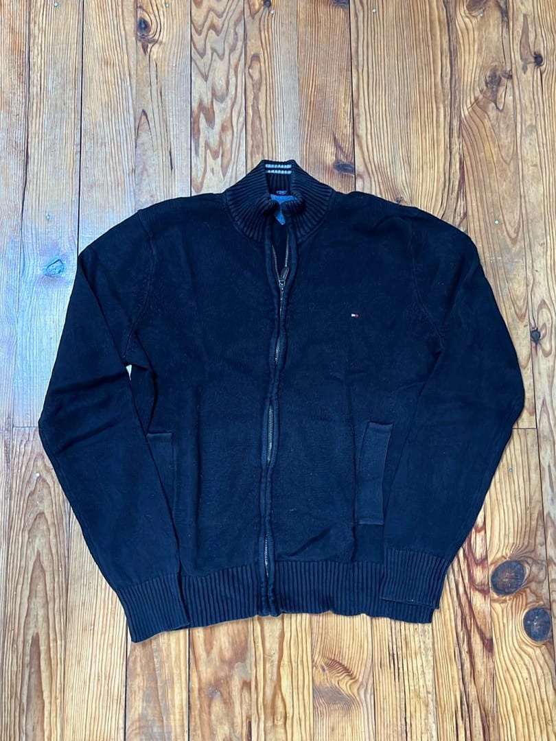 🛒Pull Tommy Hilfiger L Noir Zippé🛒