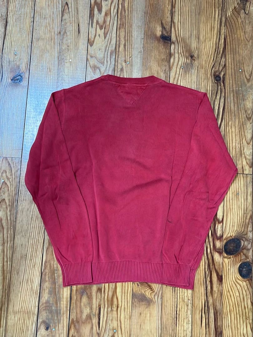đź›’Pull Tommy Hilfiger Rouge Taille M đź›’