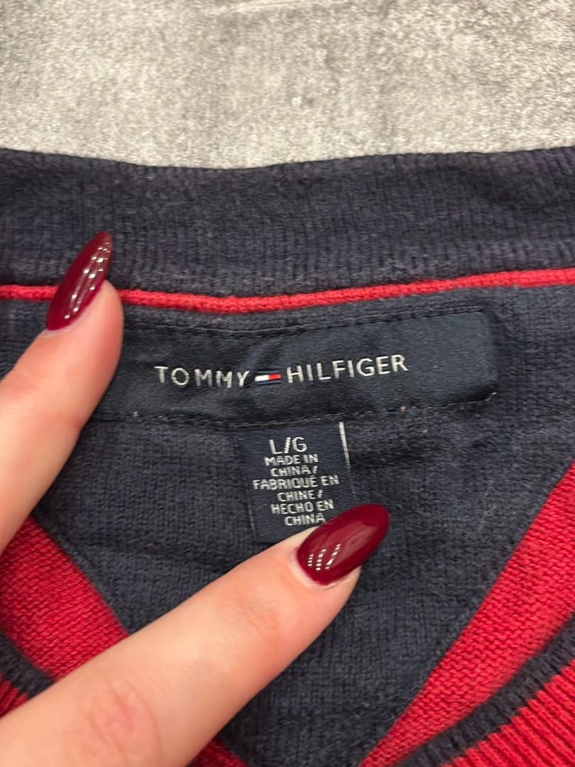 đź›’Pull Tommy Hilfiger Rouge Lđź›’
